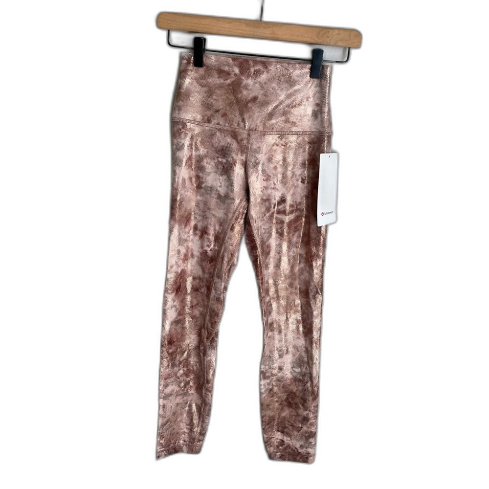 Lululemon Align High Rise Pants Leggings Diamond Dye Shine Size 4 NEW NWT